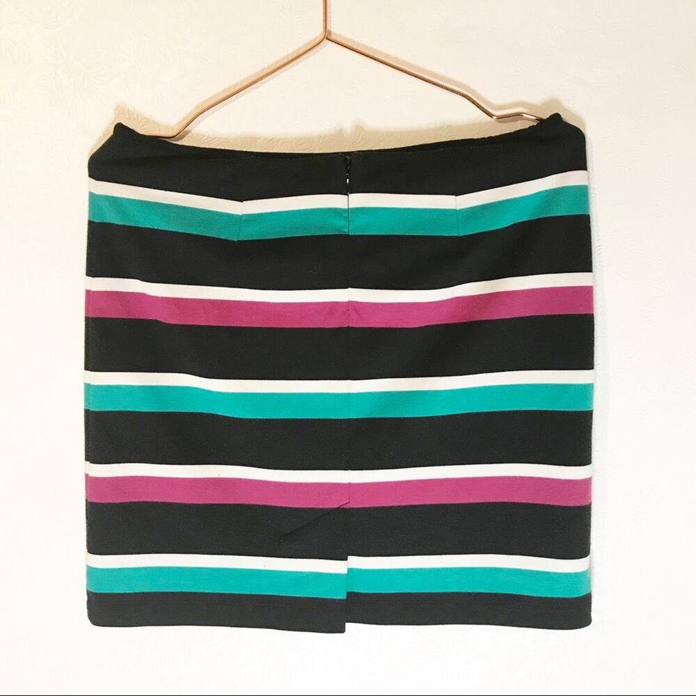 Allen B striped stretch skirt size Medium - Picture 2 of 6